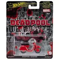 Hot Wheels: Seria popkultury – Deadpool Scooter samochodzik 1/64 - Mattel