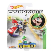 Hot Wheels: Super Mario Kart Luigi Mach 8 samochodzik 1/64 - Mattel