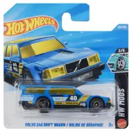 Hot Wheels: Volvo 240 Drift Wagon / Samochód Driftujący niebieski w skali 1/64 - Mattel