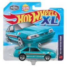 Hot Wheels XL: 1992 Ford Mustang Foxbody samochodzik 1/43 – Mattel