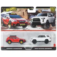 Hot Wheels: Zestaw 2 samochodzików Deluxe Subaru Crosstrek i 2018 Toyota 4Runner 1/64 – Mattel