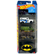 Hot Wheels: Zestaw 5 pojazdów Batman - Mattel