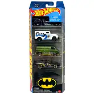 Hot Wheels: Zestaw 5 pojazdów Batman - Mattel