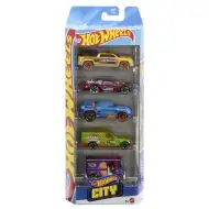 Hot Wheels: Zestaw 5 samochodzików City w skali 1/64 – Mattel