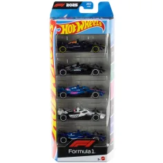 Hot Wheels: Zestaw 5 samochodzików Formuły 1 1:64 - Mattel