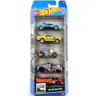 Hot Wheels: Zestaw 5 samochodzików HW Retro Racers - Mattel