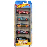 Hot Wheels: Zestaw 5 samochodzików Stunt Tracks 1/64 - Mattel