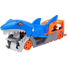 Hot Wheels: Zestaw do zabawy z rekinem pożerającym samochody z małym samochodzikiem - Mattel zdjęcie 3
