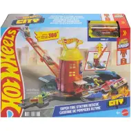 Hot Wheels: Zestaw tor strażacka wieża - Mattel