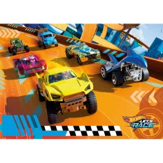 Hot Wheels gotowy do wyścigu 104-elementowe maxi supercolor puzzle - Clementoni zdjęcie 2