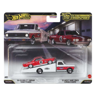 Hot Wheels: laweta 72 Chevy Ramp Truck i samochodzik 66 Chevrolet Corvair 1/64 - Mattel