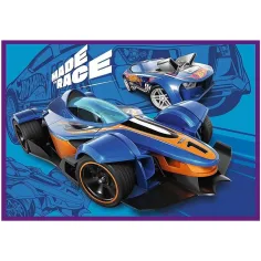 Hot Wheels samochody wyścigowe — zestaw 4 puzzli po 250 elementów - Trefl zdjęcie 2