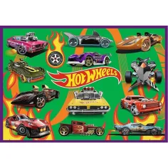 Hot Wheels samochody wyścigowe — zestaw 4 puzzli po 250 elementów - Trefl zdjęcie 3