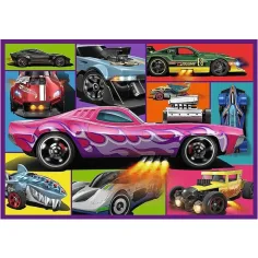 Hot Wheels samochody wyścigowe — zestaw 4 puzzli po 250 elementów - Trefl zdjęcie 4