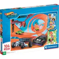 Hot Wheels super puzzle 104 elementów - Clementoni