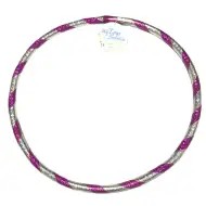 Hulahop obręcz do zabawy 37 cm w kolorze fioletowo-srebrnym