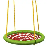 Huśtawka gniazdowa 83 cm czerwona-zielona