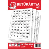 ICO: Karty z literkami JEŻ A5 4 arkusze