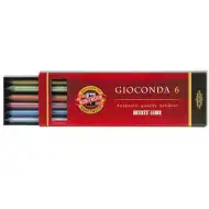 ICO: Koh-I-Noor Gioconda wkład do ołówka Metallic w sześciu różnych kolorach, 5,6 mm