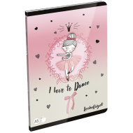 ICO: LizzySuli Lovely Ballerina Tiny Dancer zeszyt na lekcje A/5, 40 kartek