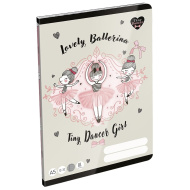 ICO: LizzySuli Lovely Ballerina Tiny Dancer zeszyt w linie dla 3. klasy A5 12-32