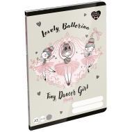 ICO: LizzySuli Lovely Ballerina Tiny Dancer zeszyt w linię dla klasy 4., A5, 21-32