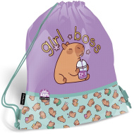 ICO: Lizzysuli Lollipop Capybara — worek gimnastyczny, worek sportowy z nadrukiem kapibary