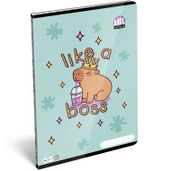 ICO: Lizzysuli Lollipop Capybara, wzorzysty gładki zeszyt A4 80-32