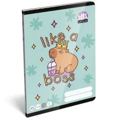 ICO: Lizzysuli Lollipop Capybara zeszyt w linię z motywem kapibary A/5 14-32