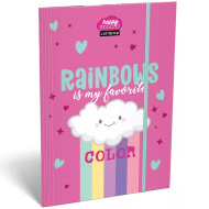 ICO: Lizzysuli Lollipop Rainbow teczka z gumką A4
