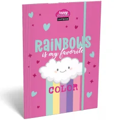 ICO: Lizzysuli Lollipop Rainbow teczka z gumką A4