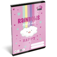 ICO: Lizzysuli Lollipop Rainbow zeszyt w linie z motywem tęczy A5 14-32