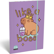 ICO: Lizzysuli Lollipop teczka z gumką z motywem kapibary w formacie A4