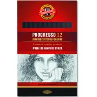 ICO: Ołówek grafitowy Progresso 8911/2B 12 sztuk Koh-I-Noor