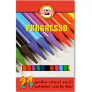 ICO: Progresso kredki pastelowe 24 sztuki Koh-I-Noor