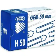 ICO: Spinacze biurowe 50 mm, 100 sztuk