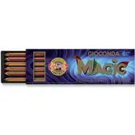 ICO: Zestaw 6 sztuk wkładów do ołówków Koh-I-Noor Gioconda Magic o grubości 5,6 mm