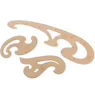ICO: Zestaw krzywomierzy Koh-I-Noor, rozmiar 3.