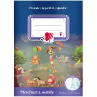 ICO: Zeszyt do opowiadań dla drugiej klasy z serii SÜNI, format A5, z liniaturą 16-32.