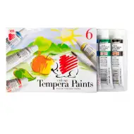 ICO: szkolna tempera w tubkach, zestaw 6 sztuk