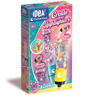 Idea! Zestaw do tworzenia zakreślaczy „Plażowi przyjaciele” - Clementoni