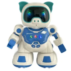 Interaktywna tańcząca świnka robot sterowana pilotem RC z efektami świetlnymi i dźwiękowymi, 20 cm zdjęcie 4