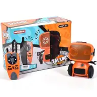 Interaktywny robot RC TalkBot z trybem walkie-talkie w kolorze pomarańczowym 2,4GHz