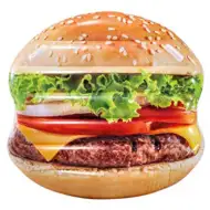 Intex: Dmuchany materac hamburger 145x142 cm