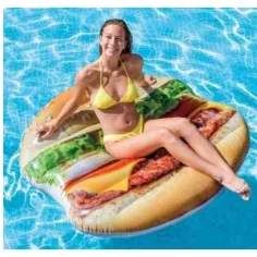 Intex: Dmuchany materac hamburger 145x142 cm zdjęcie 2