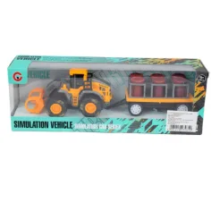 Inżynieryjna ciężarówka: Traktor z beczkami oleju i przyczepą 24 cm zdjęcie 2