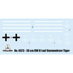 Italeri 1/35 38 cm RW 61 auf STURMMÖRSER TIGER model czołgu. zdjęcie 6