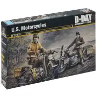 Italeri 1/35 U.S. Motorcycles 2 modele wojskowych motocykli.