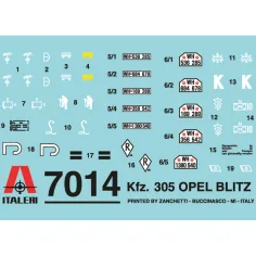 Italeri 1/72 Kfz. 305 Opel Blitz wojskowy model ciężarówki zdjęcie 4