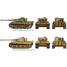 Italeri 1/72 Pz. Kpfw. VI Tiger I Ausf. E czołg Tygrys zestaw modeli 2 szt. zdjęcie 3